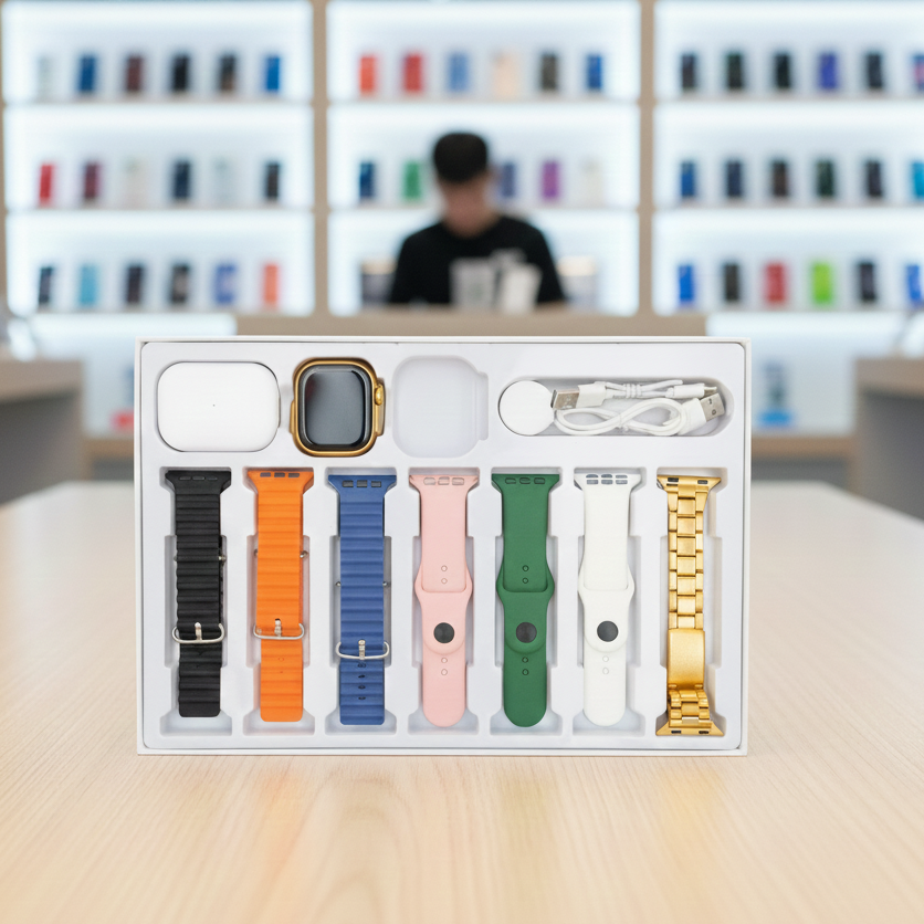 10 In 1 Smart Watch With Airpods