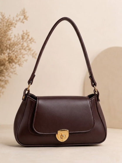 Classic Leather Shoulder Purse