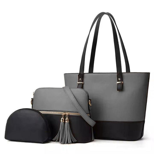 WOMAN REXINE PLAIN SHOULDER HAND BAG 3 pics