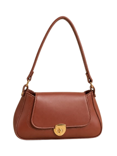 Classic Leather Shoulder Purse
